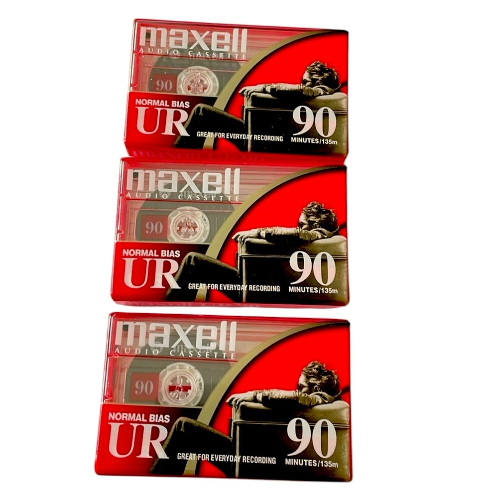 NWT Maxell Audio Cassette UR90 Tapes 90 Minutes 03 Nos.